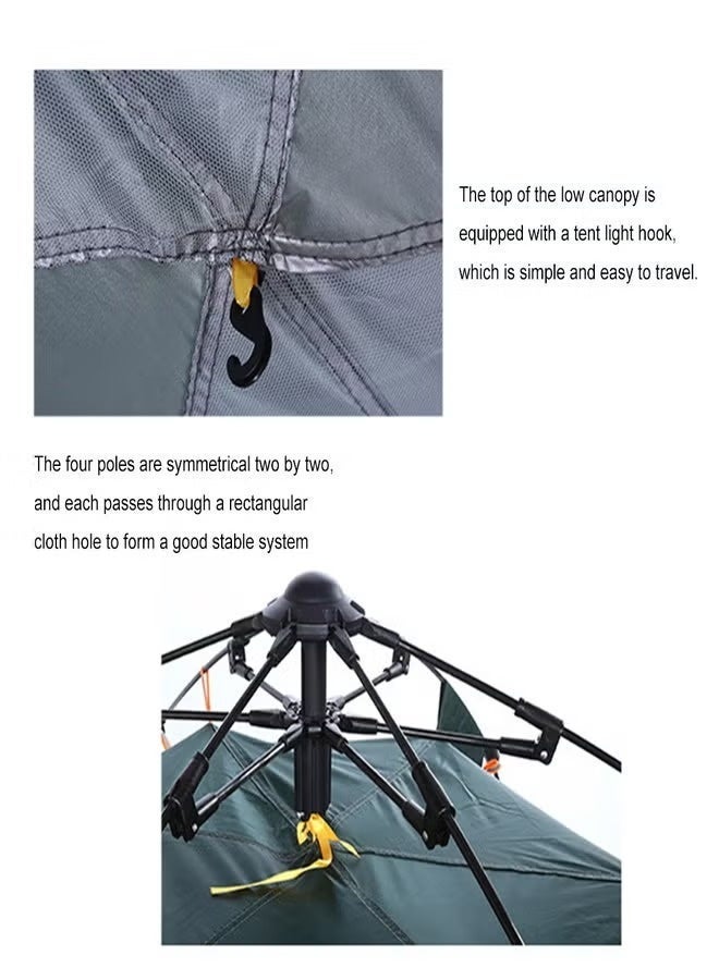 Easy Shop Camping Tent for 4 People – Double Layer Family Backpacking Pop-Up Tent (Instant Setup) - Image 4